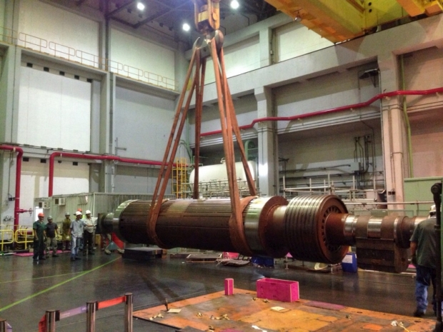 Revisão geral do gerador de energia de 640MW na parada 1P21 na Usina Nuclear de Angra 1