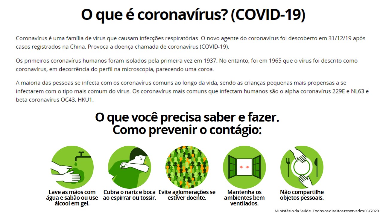 Sobre o Coronavírus
